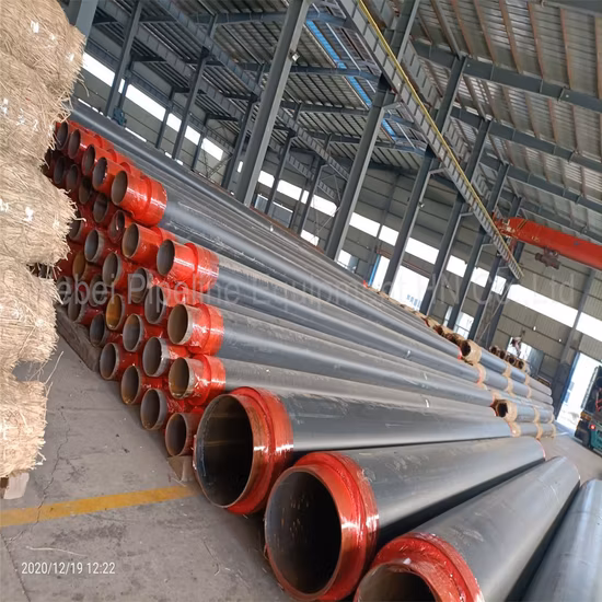 Pre-Insulated Steel Pipe Polyurethane Foam Insulation and HDPE Casing