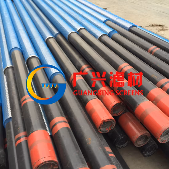 Pipe Based Water Well Screens with Wedge Wire Screens Jacket